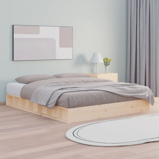 Bedframe massief hout 120x200 cm is nu te koop bij PeponiXL, paradijselijk wonen!