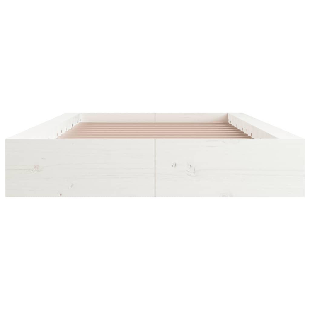 Bedframe massief hout wit 100x200 cm is nu te koop bij PeponiXL, paradijselijk wonen!