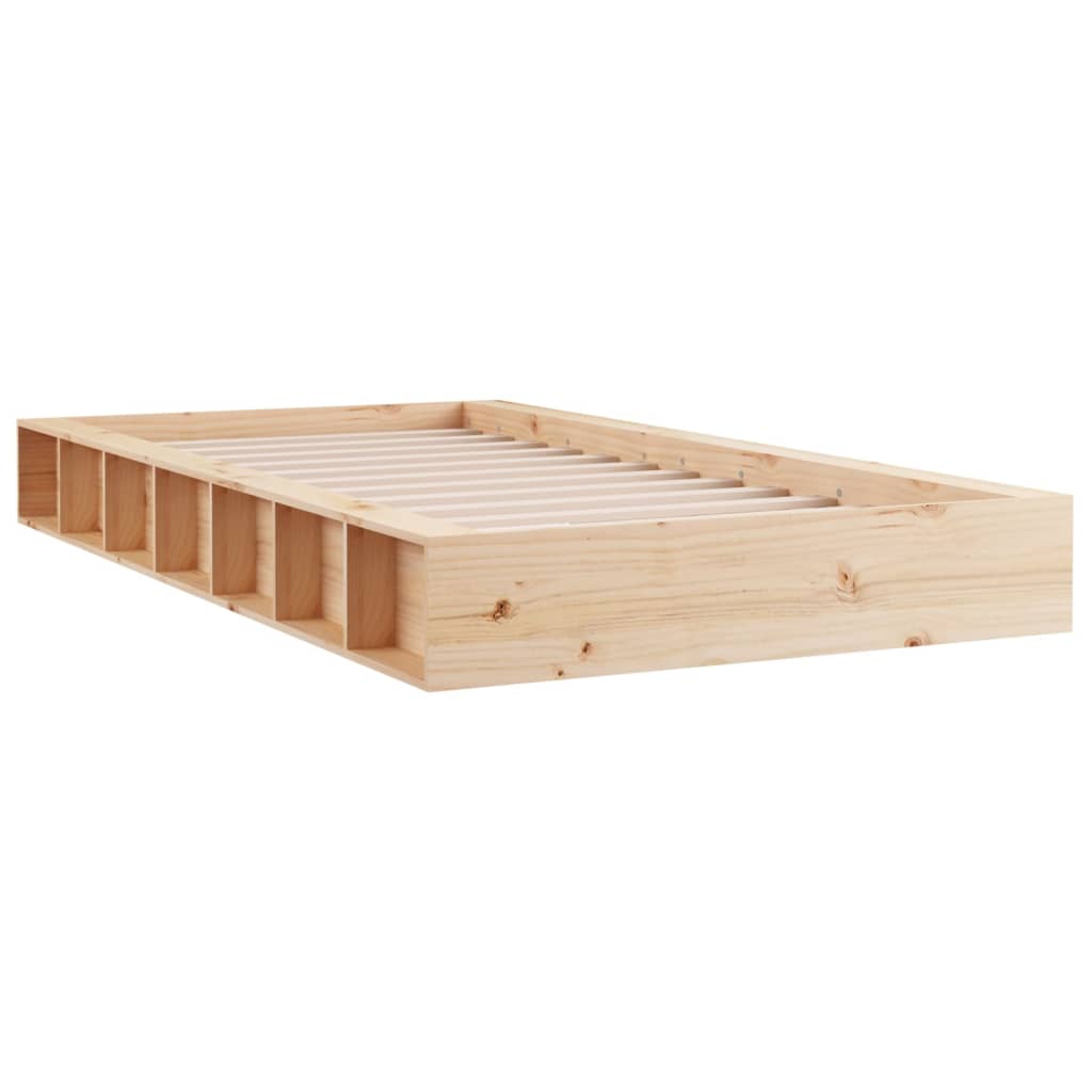 Bedframe massief hout 90x200 cm is nu te koop bij PeponiXL, paradijselijk wonen!