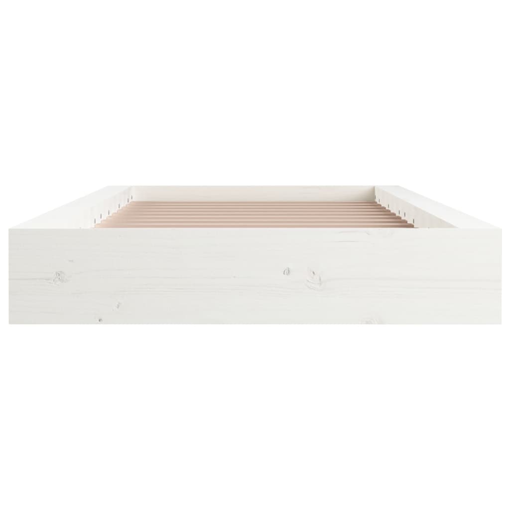 Bedframe massief hout wit 90x200 cm is nu te koop bij PeponiXL, paradijselijk wonen!