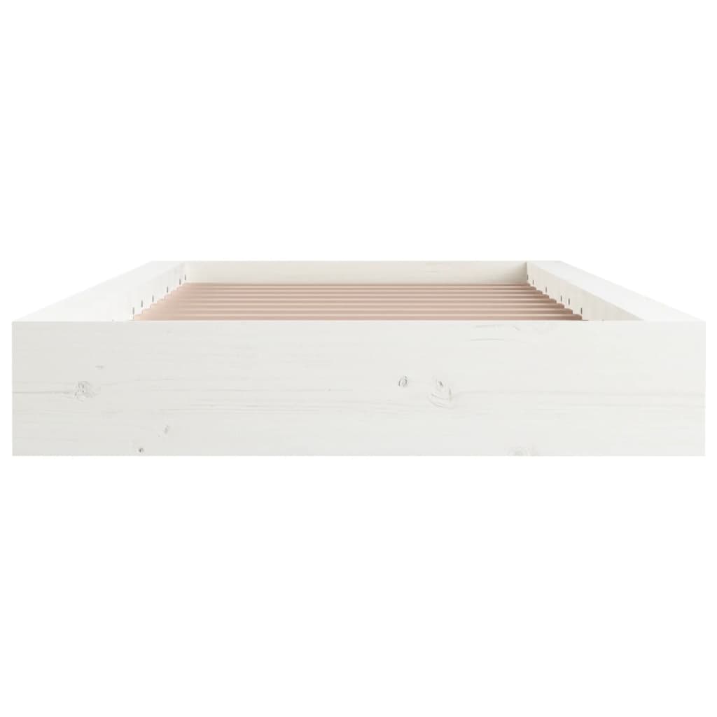 Bedframe massief hout wit 90x190 cm is nu te koop bij PeponiXL, paradijselijk wonen!