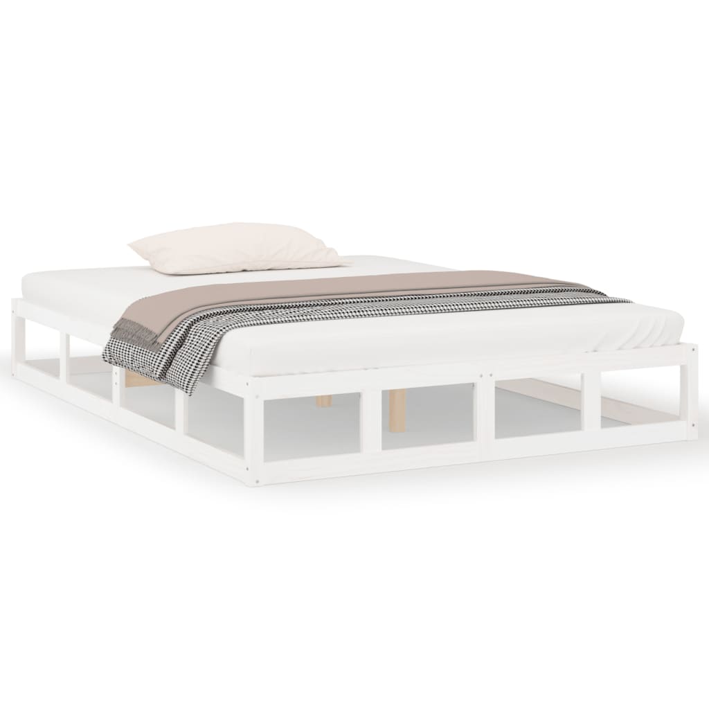 Bedframe massief hout wit 120x200 cm is nu te koop bij PeponiXL, paradijselijk wonen!