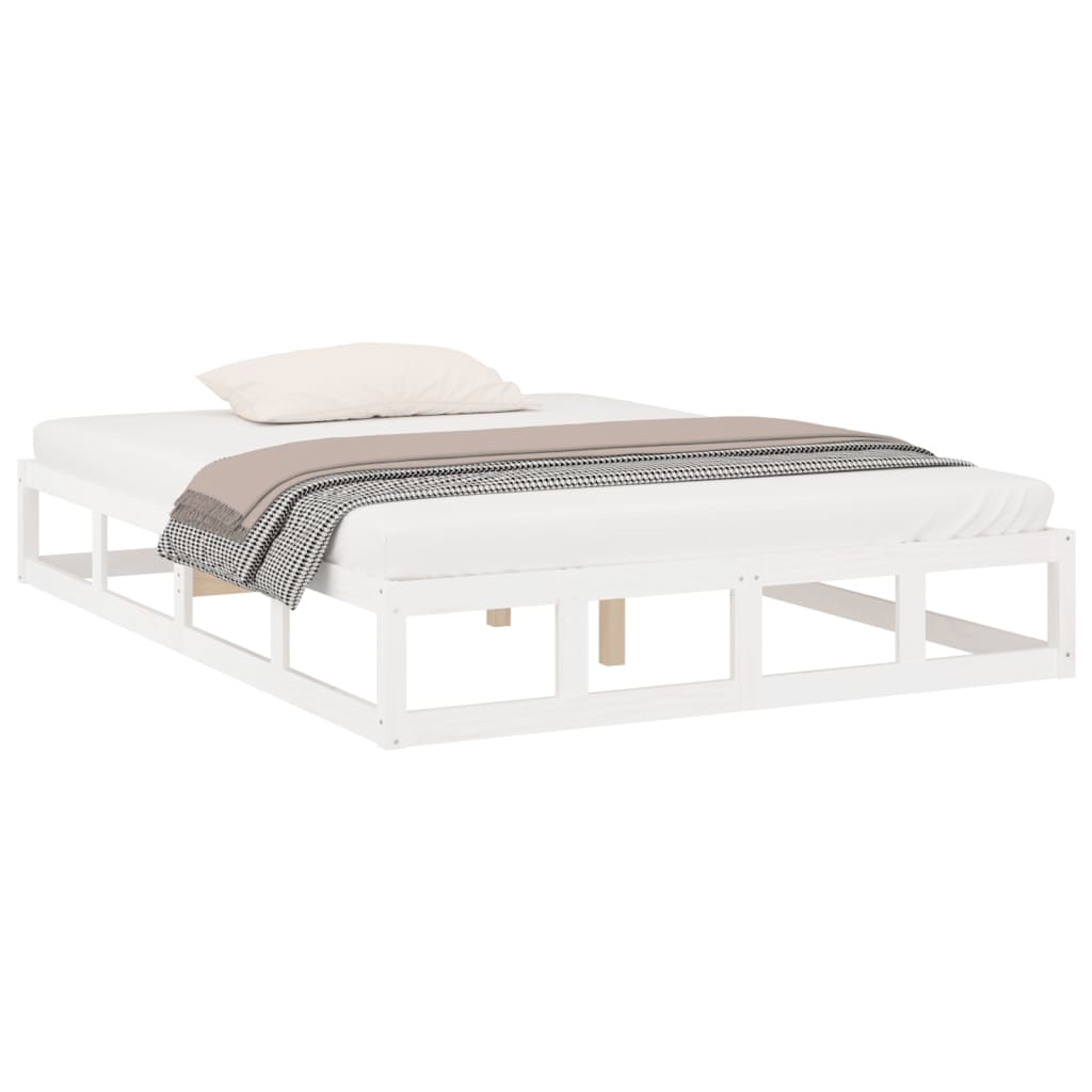 Bedframe massief hout wit 120x200 cm is nu te koop bij PeponiXL, paradijselijk wonen!