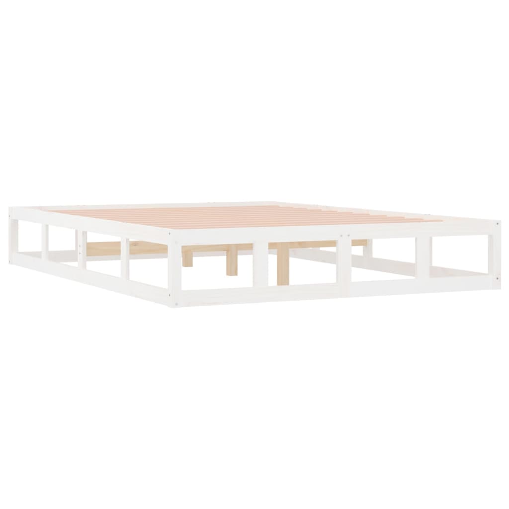 Bedframe massief hout wit 120x200 cm is nu te koop bij PeponiXL, paradijselijk wonen!