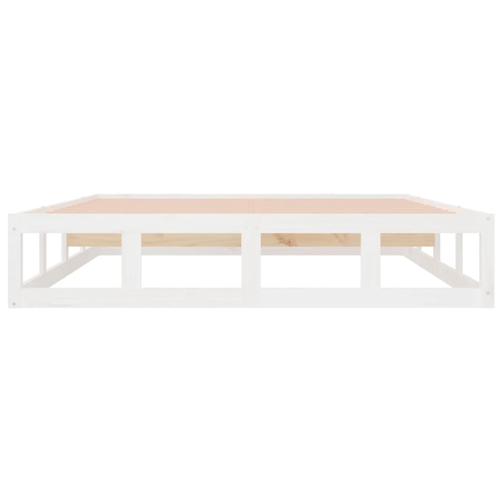 Bedframe massief hout wit 120x200 cm is nu te koop bij PeponiXL, paradijselijk wonen!