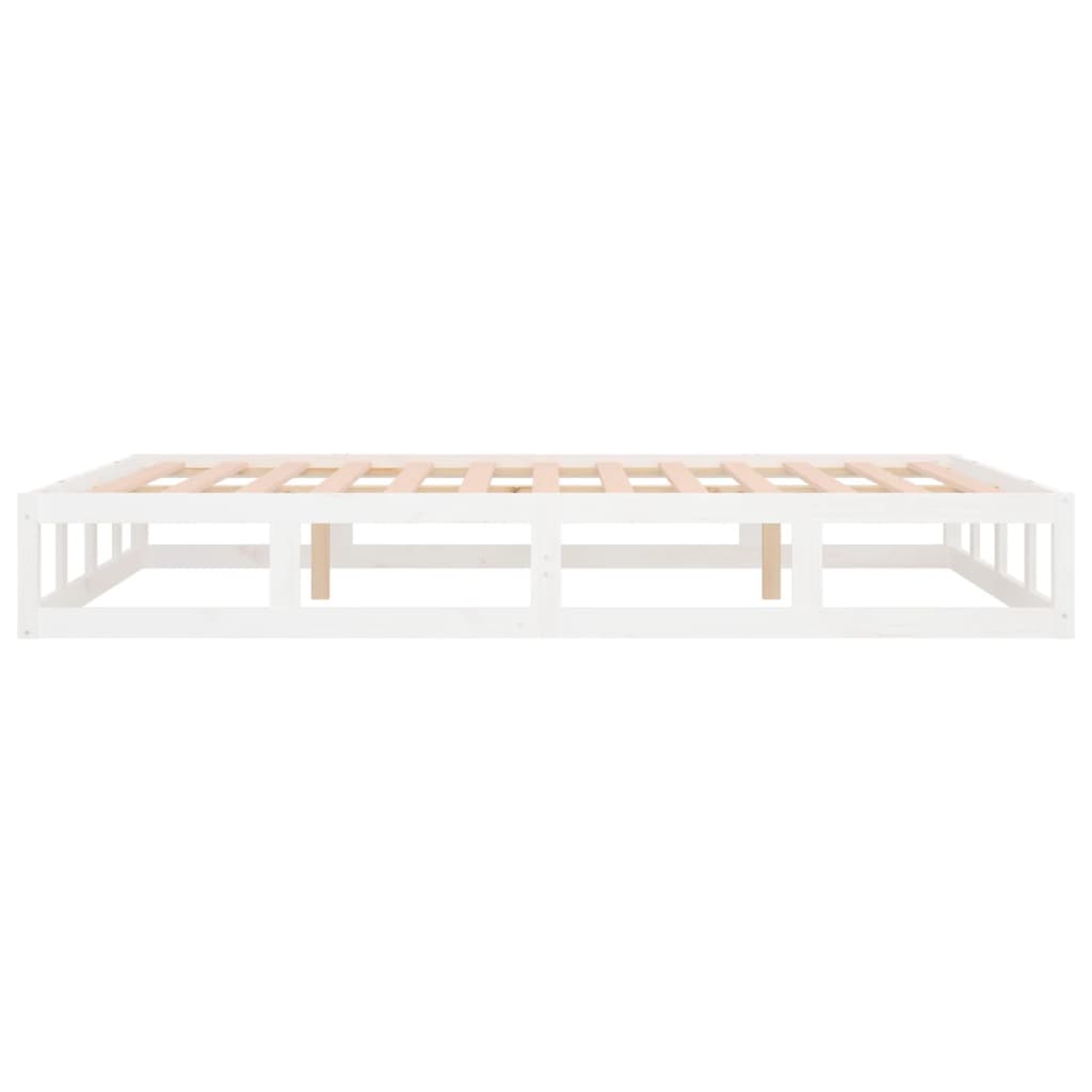 Bedframe massief hout wit 120x200 cm is nu te koop bij PeponiXL, paradijselijk wonen!