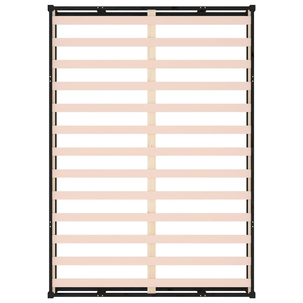 Bedframe massief hout zwart 120x200 cm is nu te koop bij PeponiXL, paradijselijk wonen!