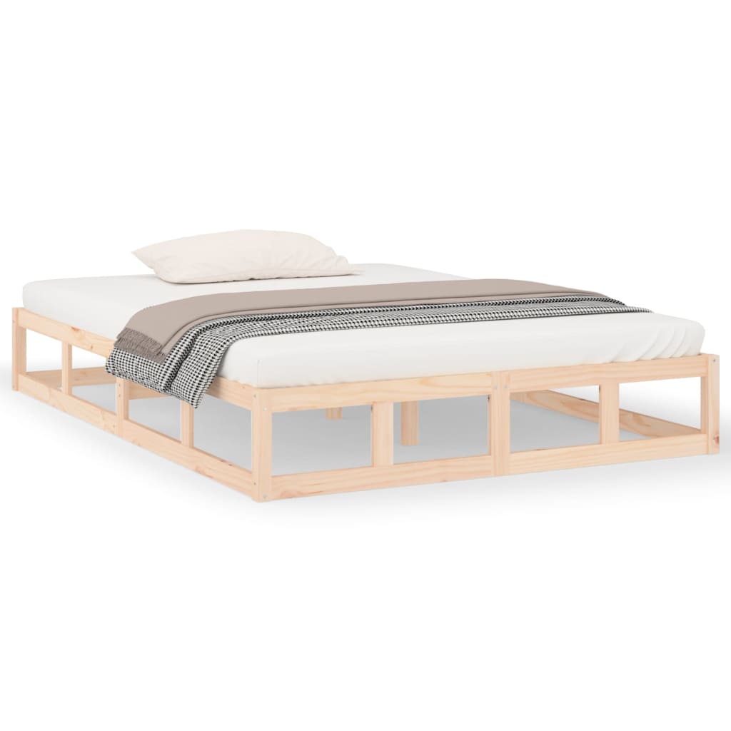 Bedframe massief hout 140x200 cm is nu te koop bij PeponiXL, paradijselijk wonen!