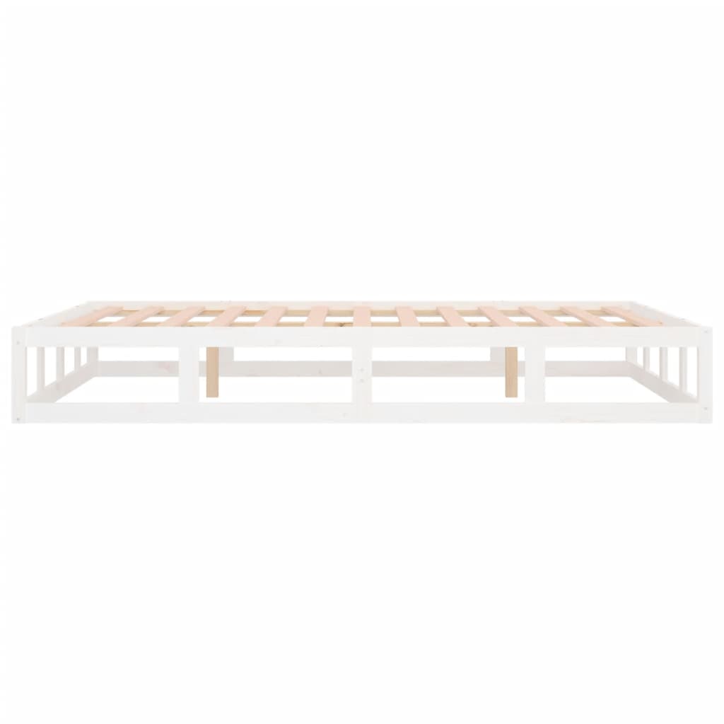 Bedframe massief hout wit 150x200 cm is nu te koop bij PeponiXL, paradijselijk wonen!