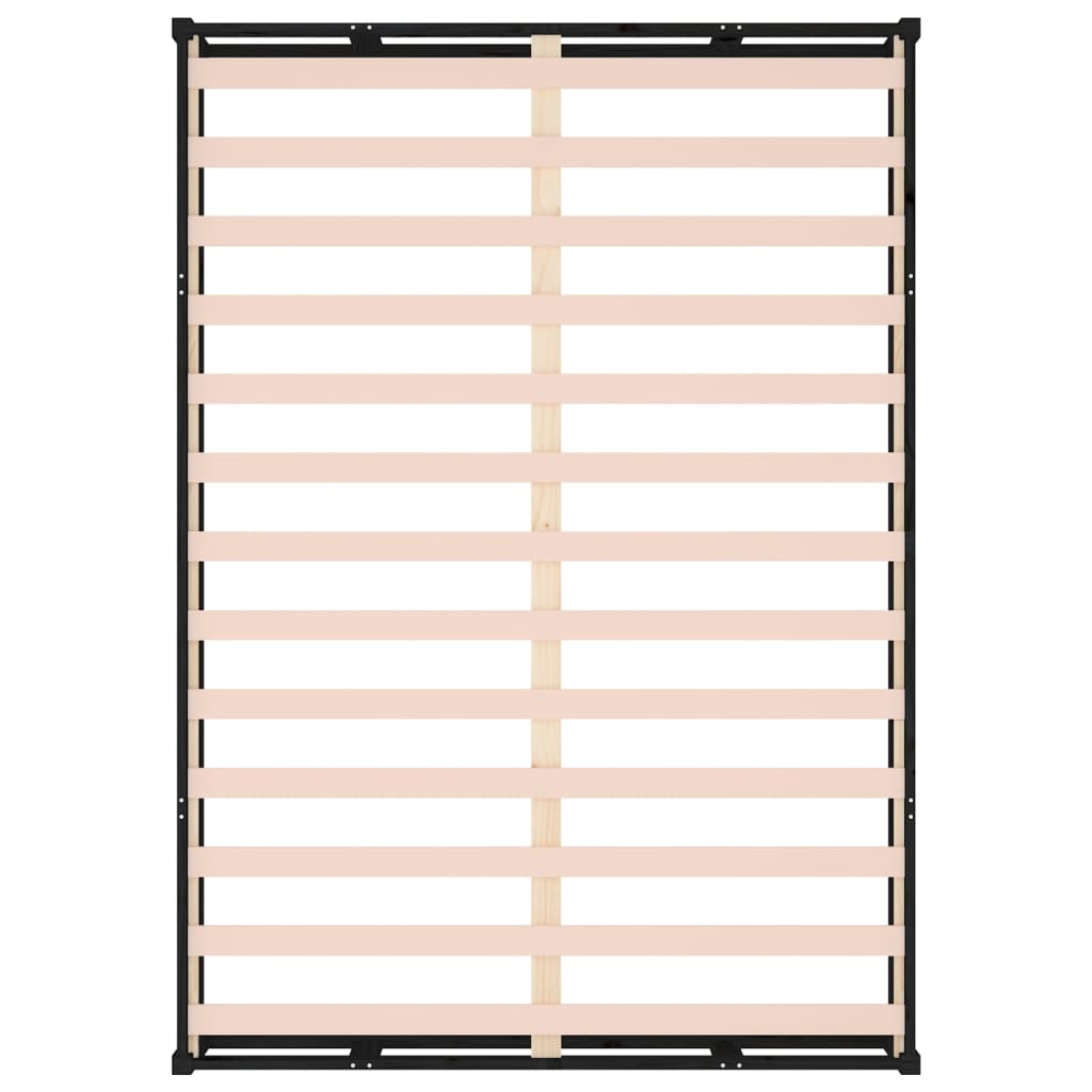 Bedframe massief hout zwart 180x200 cm is nu te koop bij PeponiXL, paradijselijk wonen!