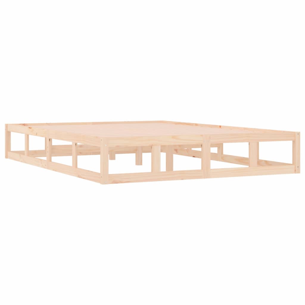 Bedframe massief hout 200x200 cm is nu te koop bij PeponiXL, paradijselijk wonen!