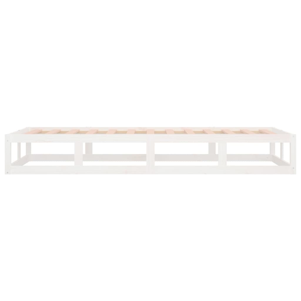 Bedframe massief hout wit 75x190 cm is nu te koop bij PeponiXL, paradijselijk wonen!