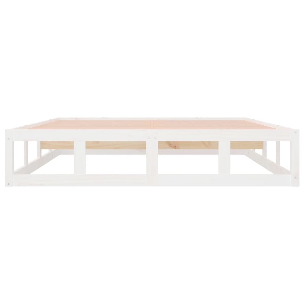 Bedframe massief hout wit 120x190 cm is nu te koop bij PeponiXL, paradijselijk wonen!