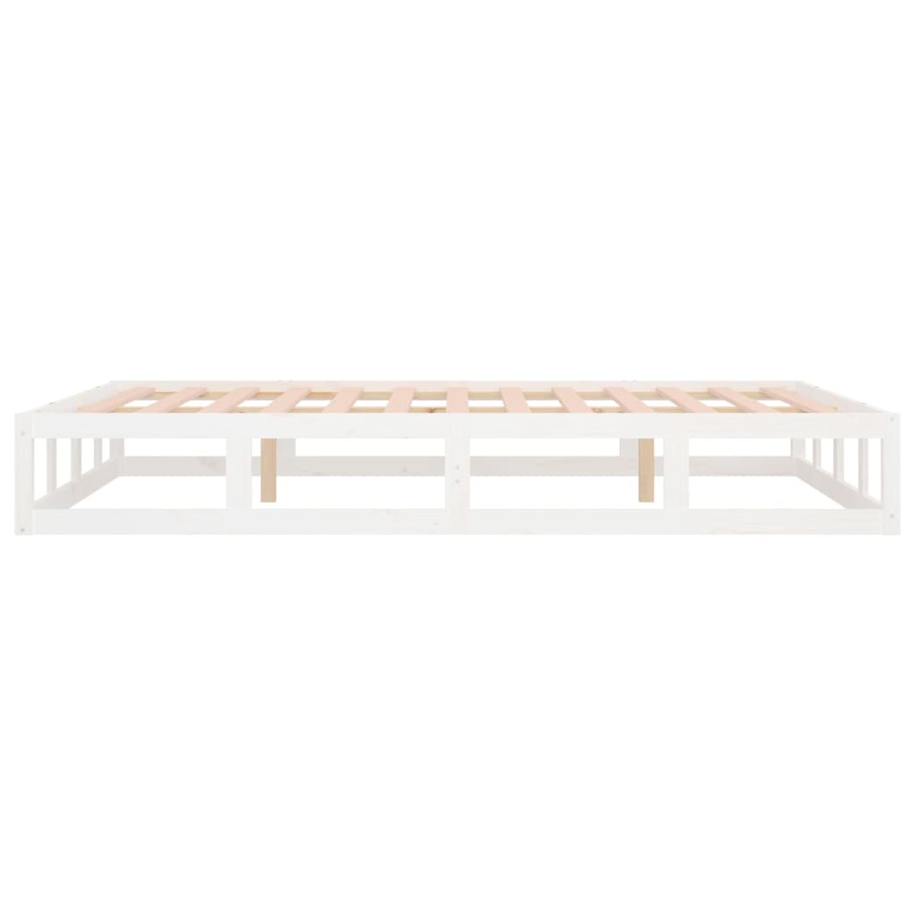 Bedframe massief hout wit 120x190 cm is nu te koop bij PeponiXL, paradijselijk wonen!