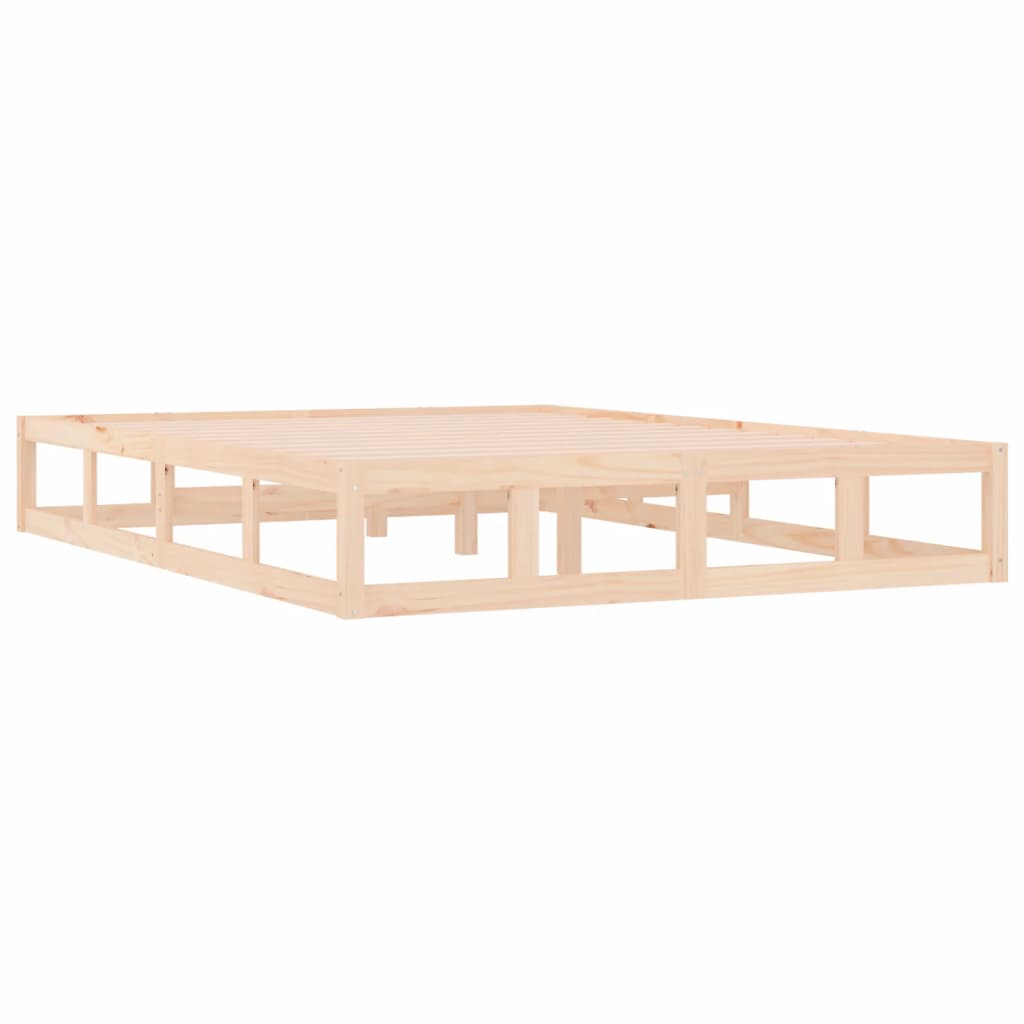 Bedframe massief hout 135x190 cm is nu te koop bij PeponiXL, paradijselijk wonen!