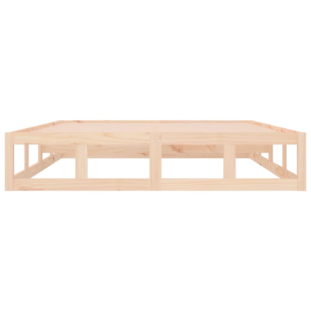 Bedframe massief hout 135x190 cm is nu te koop bij PeponiXL, paradijselijk wonen!