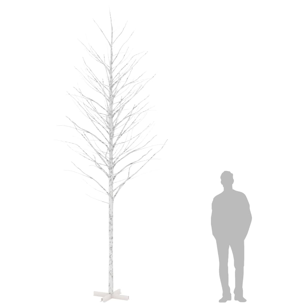 Berkenboom LED 672 LED's warmwit 400 cm wit is nu te koop bij PeponiXL, paradijselijk wonen!
