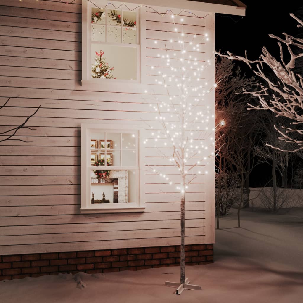 Berkenboom LED 672 LED's warmwit 400 cm wit is nu te koop bij PeponiXL, paradijselijk wonen!