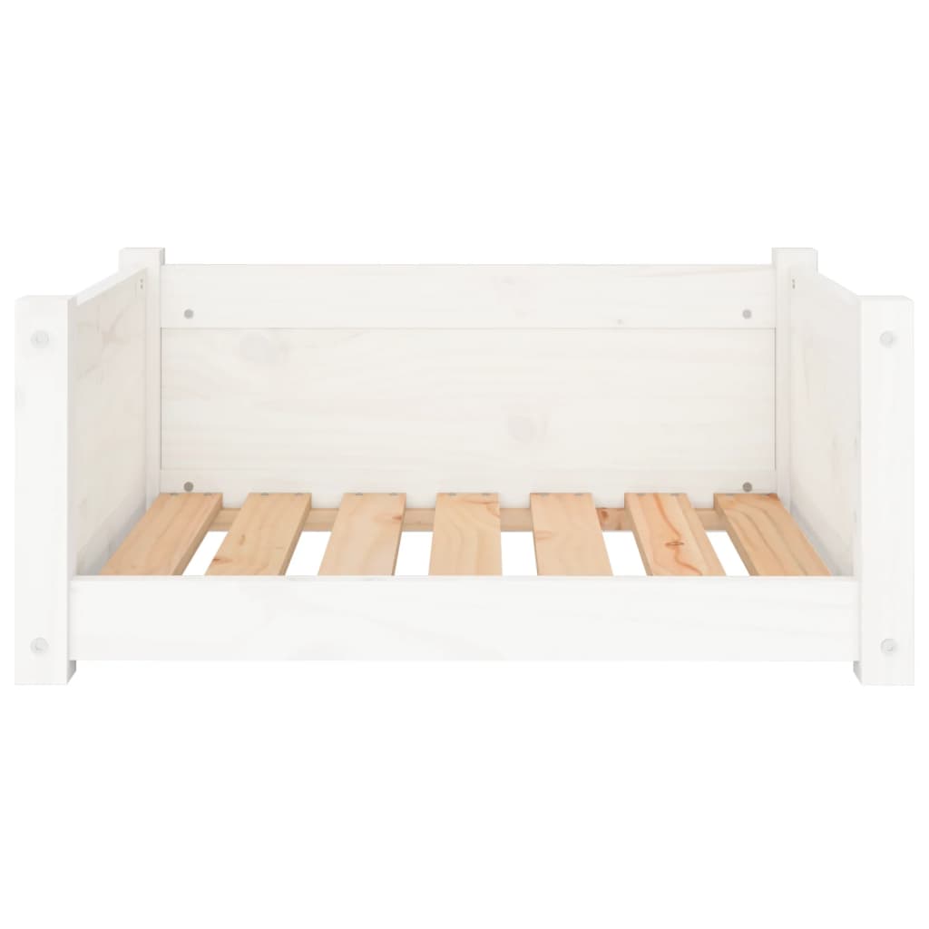Hondenbed Wit 65,5x50,5x28 cm Massief grenenhout is nu te koop bij PeponiXL, paradijselijk wonen!
