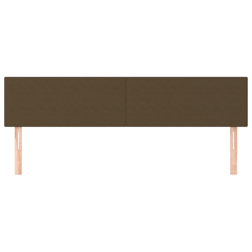 Hoofdborden 180x5x78/88 cm stof donkerbruin is nu te koop bij PeponiXL, paradijselijk wonen!