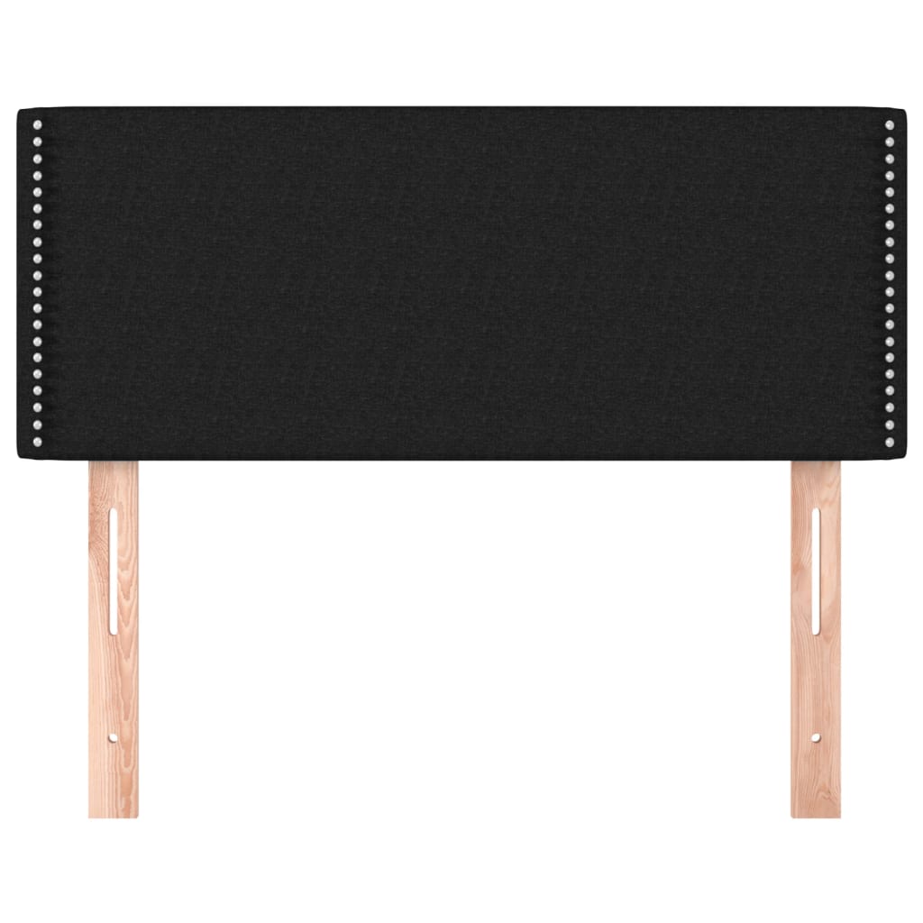 Hoofdbord 80x5x78/88 cm stof zwart is nu te koop bij PeponiXL, paradijselijk wonen!