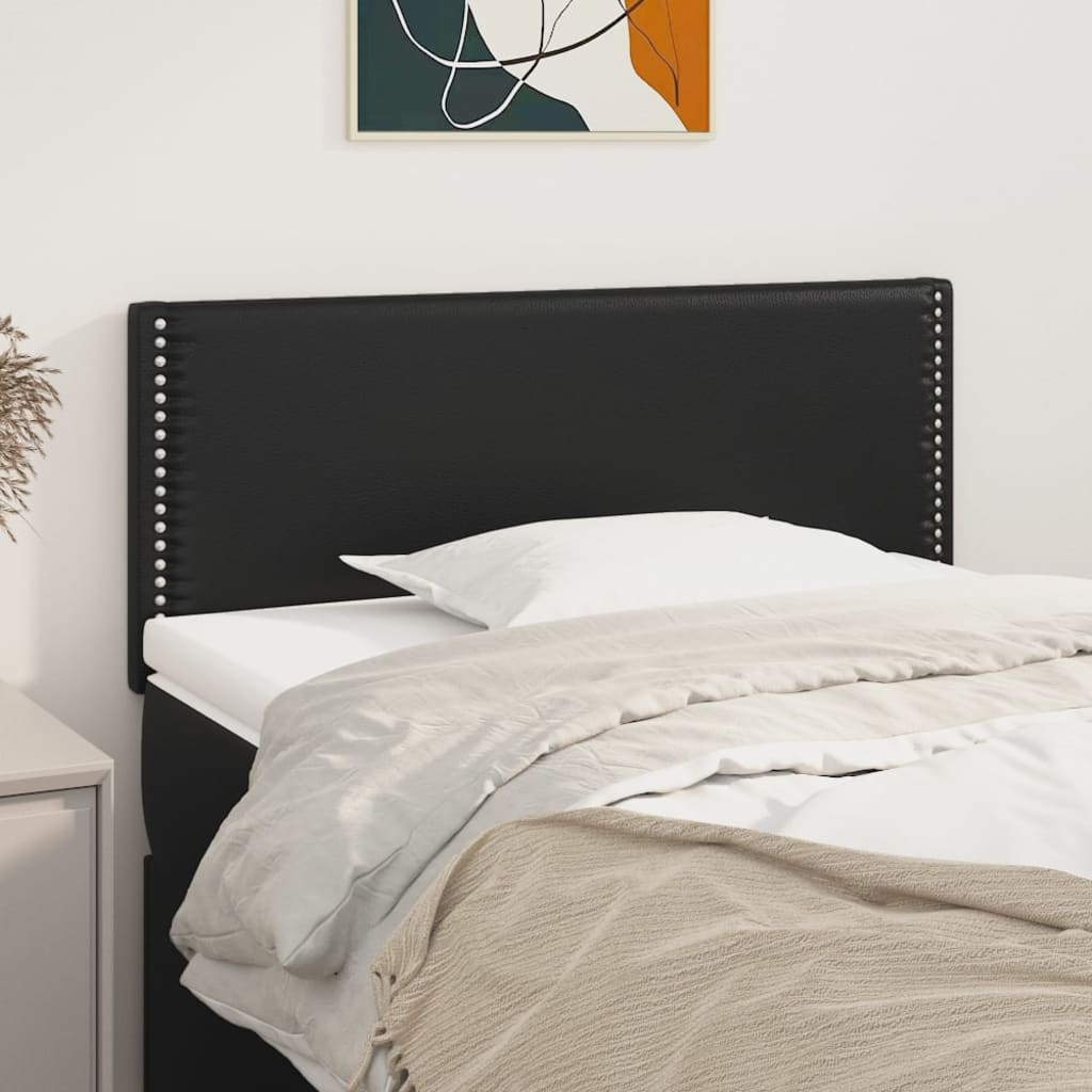 Hoofdbord 80x5x78/88 cm kunstleer zwart is nu te koop bij PeponiXL, paradijselijk wonen!