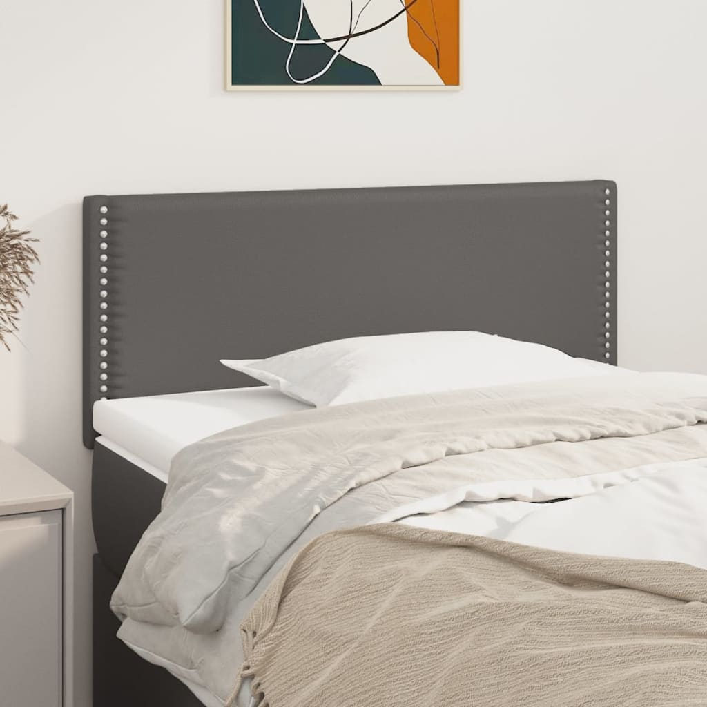 Hoofdbord 80x5x78/88 cm kunstleer grijs is nu te koop bij PeponiXL, paradijselijk wonen!