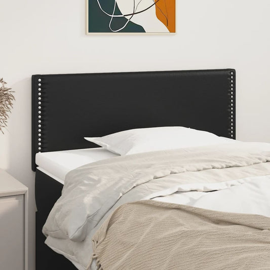 Hoofdbord 100x5x78/88 cm kunstleer zwart is nu te koop bij PeponiXL, paradijselijk wonen!