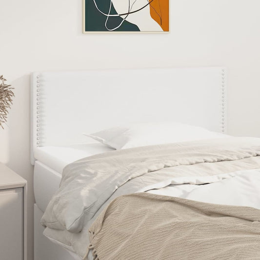 Hoofdbord 100x5x78/88 cm kunstleer wit is nu te koop bij PeponiXL, paradijselijk wonen!