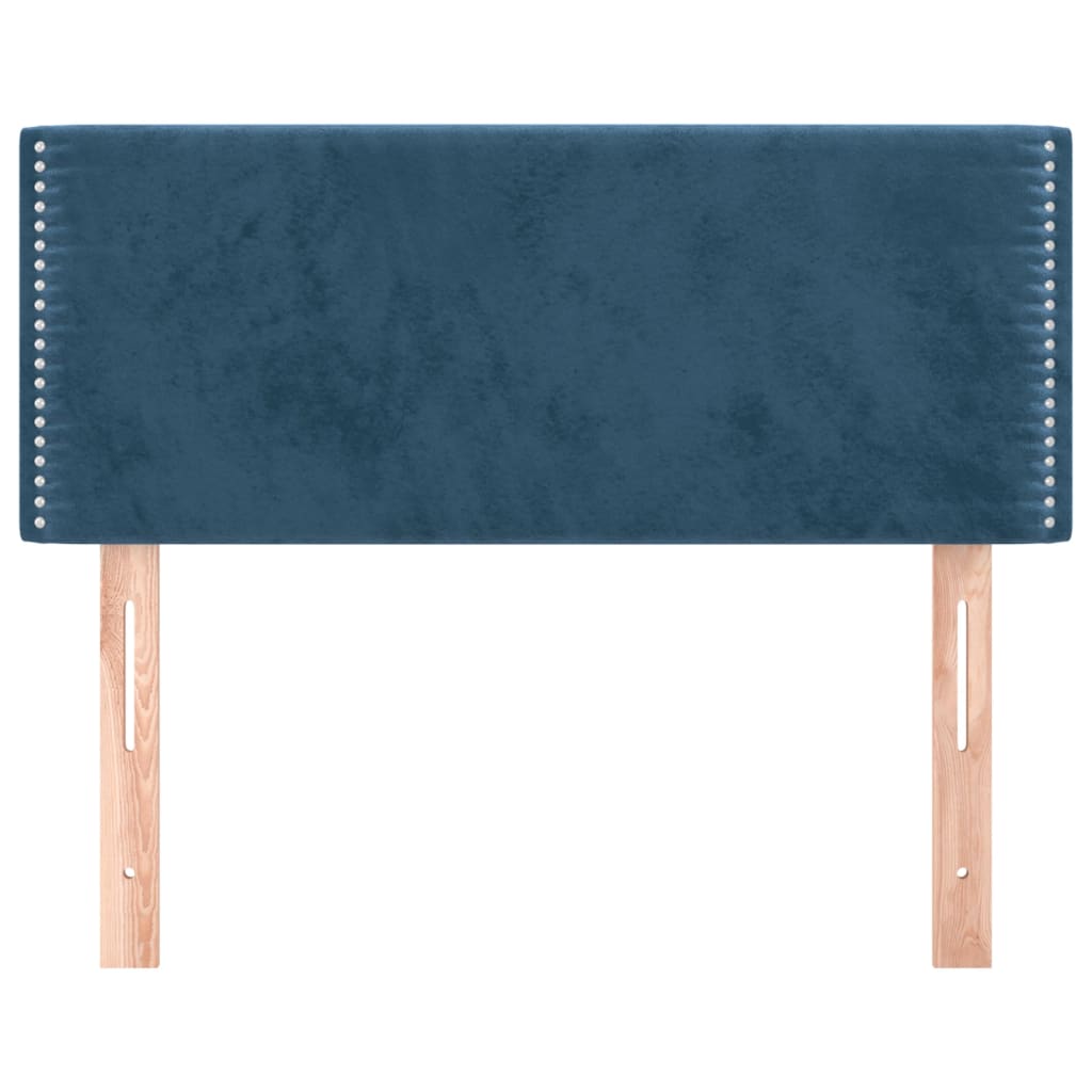 Hoofdbord 100x5x78/88 cm fluweel donkerblauw is nu te koop bij PeponiXL, paradijselijk wonen!