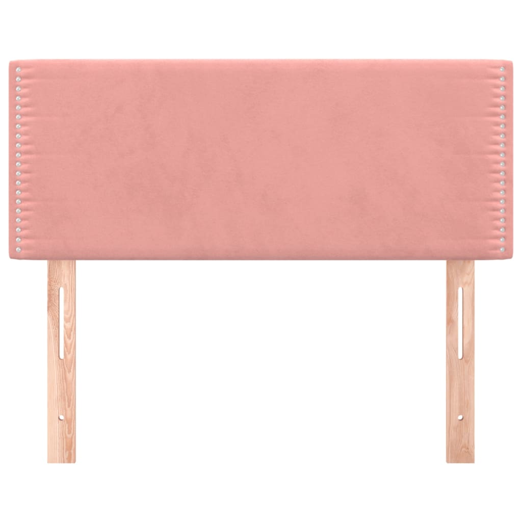 Hoofdbord 100x5x78/88 cm fluweel roze is nu te koop bij PeponiXL, paradijselijk wonen!