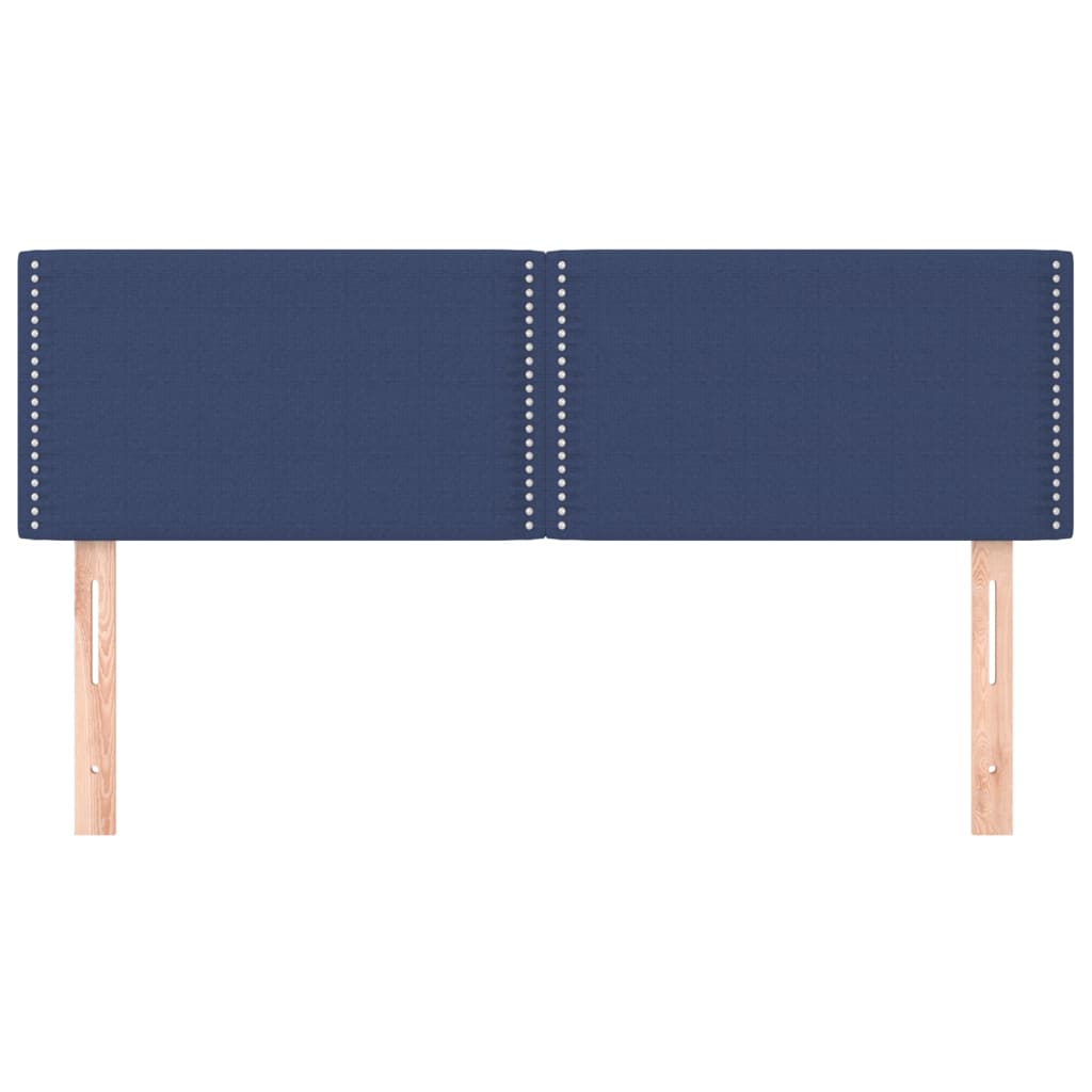 Hoofdborden 144x5x78/88 cm stof blauw is nu te koop bij PeponiXL, paradijselijk wonen!