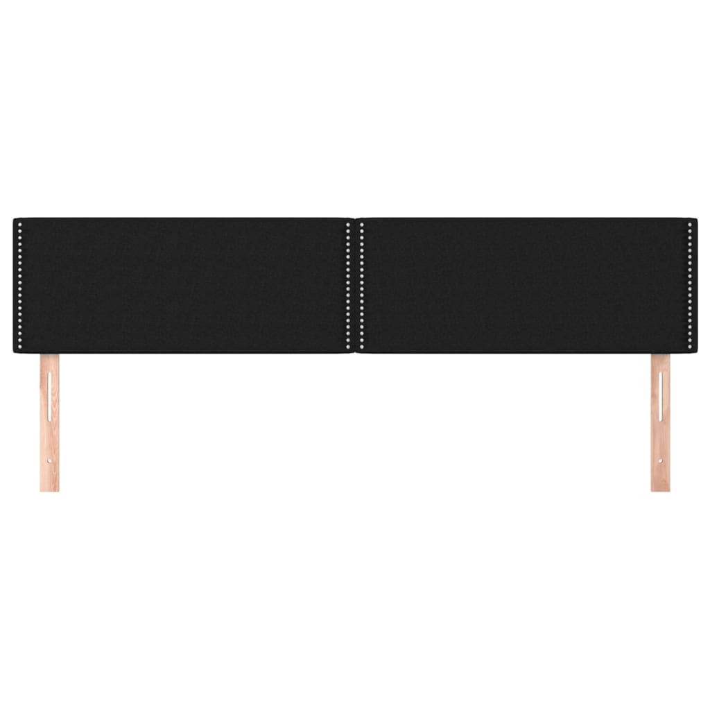 Hoofdborden 160x5x78/88 cm stof zwart is nu te koop bij PeponiXL, paradijselijk wonen!