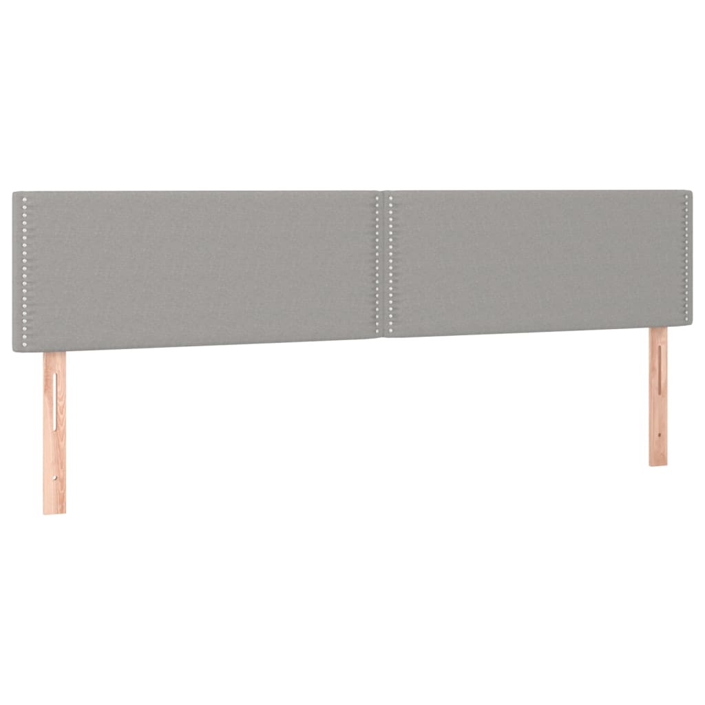 Hoofdborden 180x5x78/88 cm stof lichtgrijs is nu te koop bij PeponiXL, paradijselijk wonen!