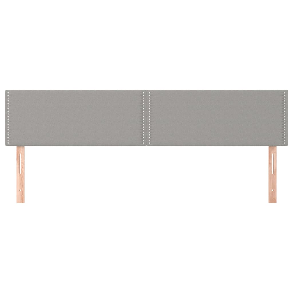 Hoofdborden 180x5x78/88 cm stof lichtgrijs is nu te koop bij PeponiXL, paradijselijk wonen!