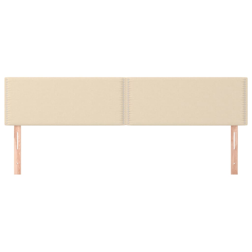 Hoofdborden 180x5x78/88 cm stof crèmekleurig is nu te koop bij PeponiXL, paradijselijk wonen!