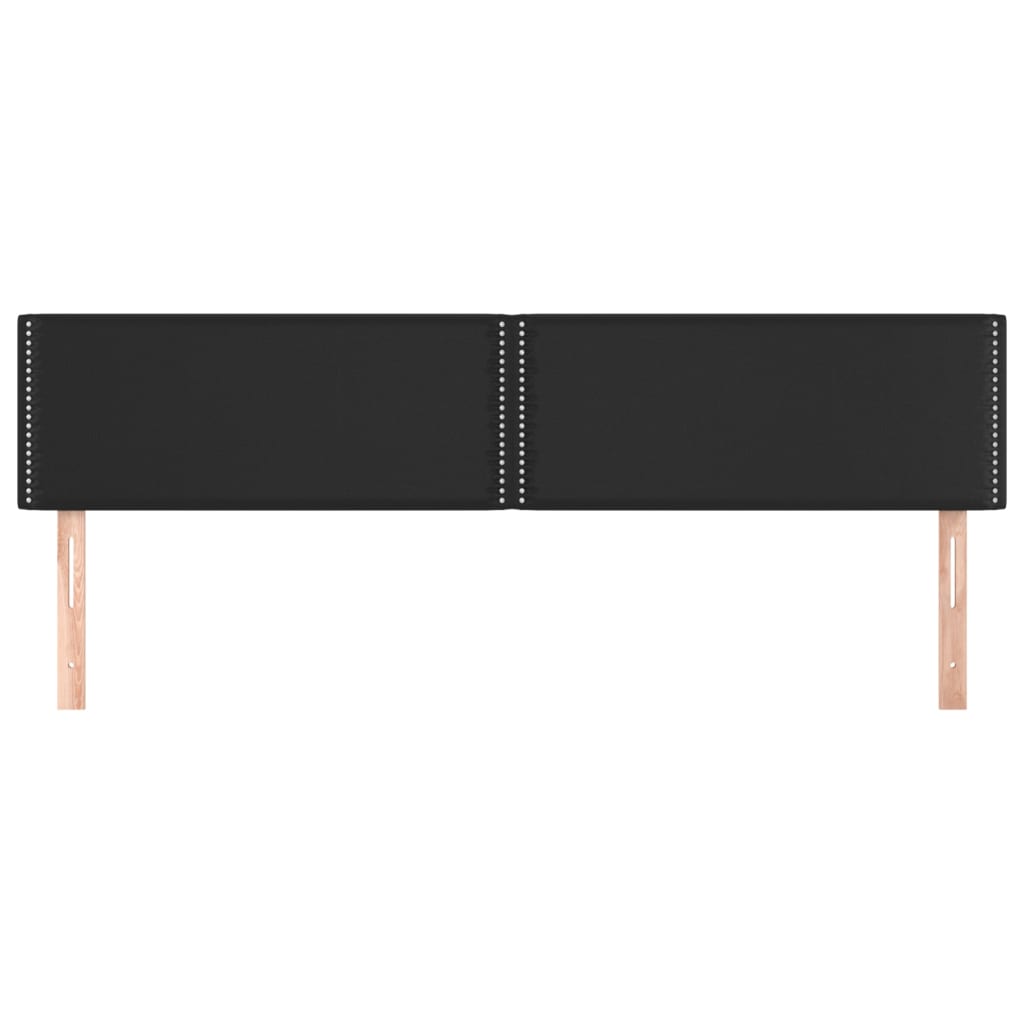 Hoofdborden 180x5x78/88 cm kunstleer zwart is nu te koop bij PeponiXL, paradijselijk wonen!