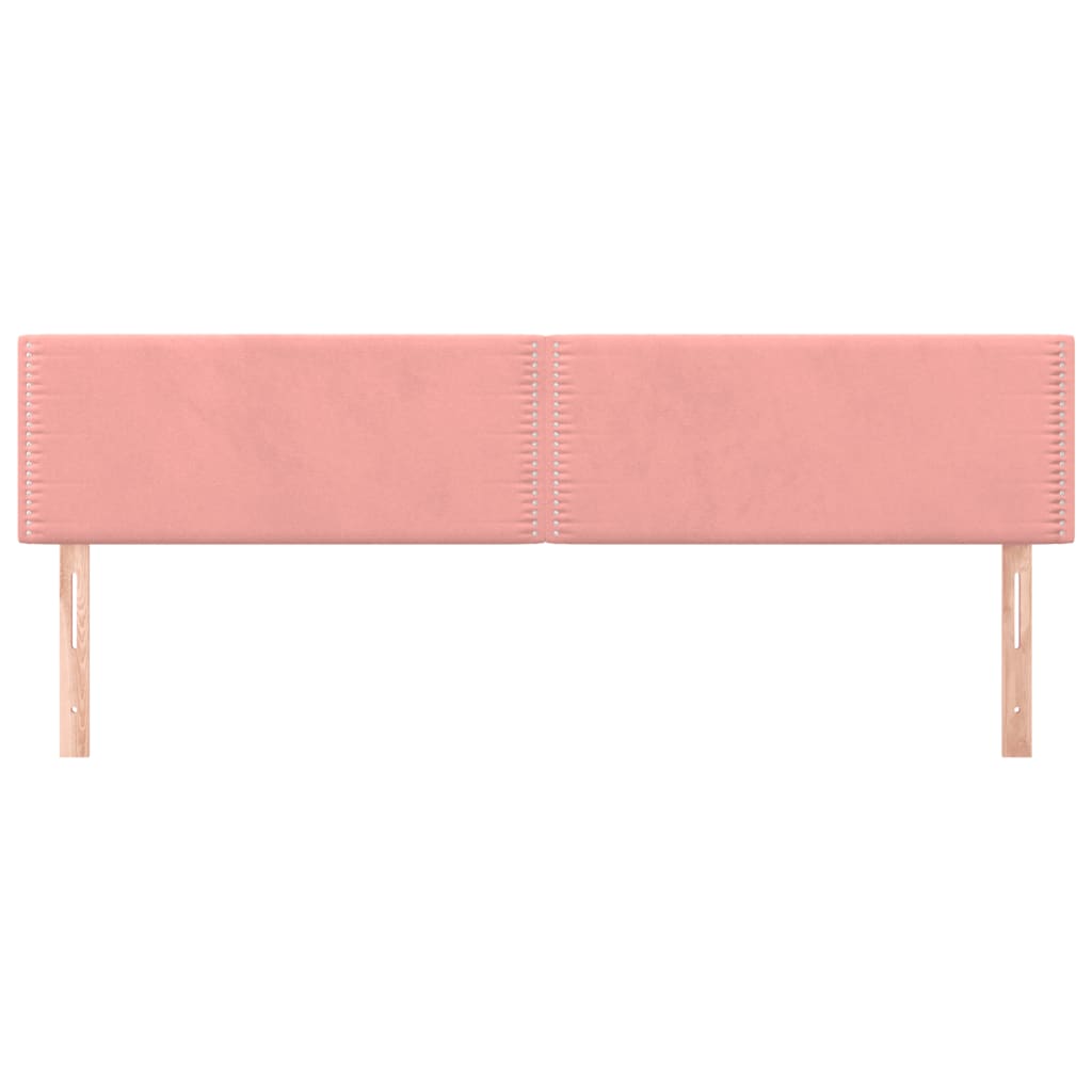 Hoofdborden 180x5x78/88 cm fluweel roze is nu te koop bij PeponiXL, paradijselijk wonen!