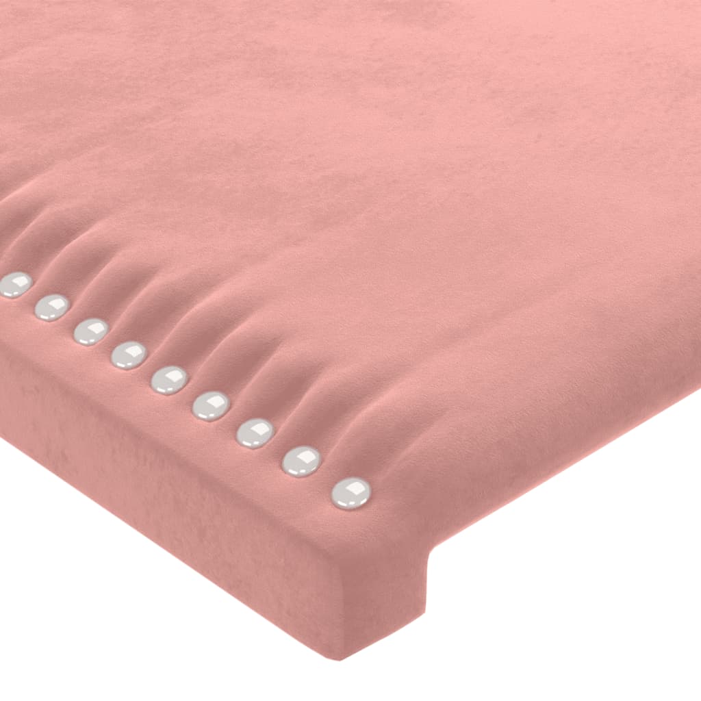 Hoofdborden 180x5x78/88 cm fluweel roze is nu te koop bij PeponiXL, paradijselijk wonen!
