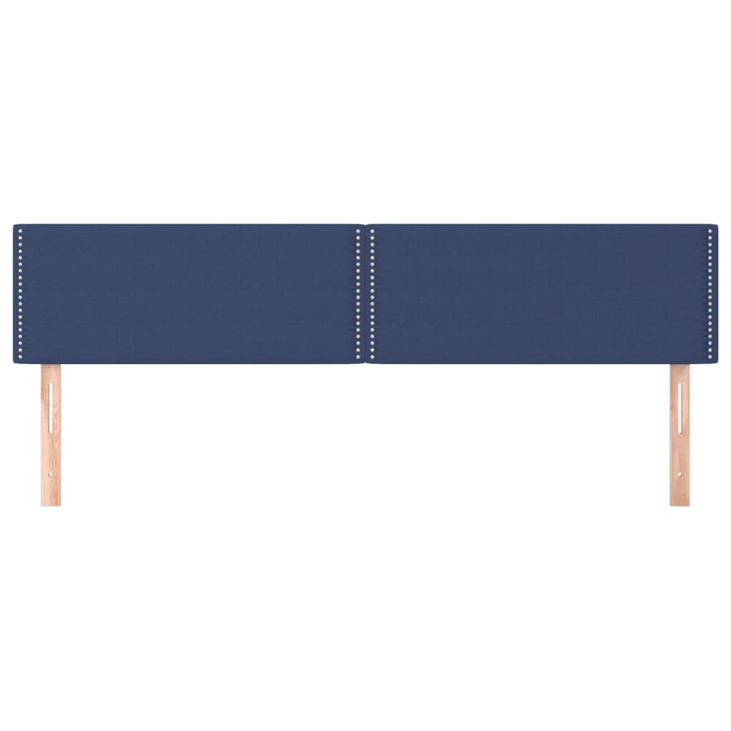 Hoofdborden 200x5x78/88 cm stof blauw is nu te koop bij PeponiXL, paradijselijk wonen!