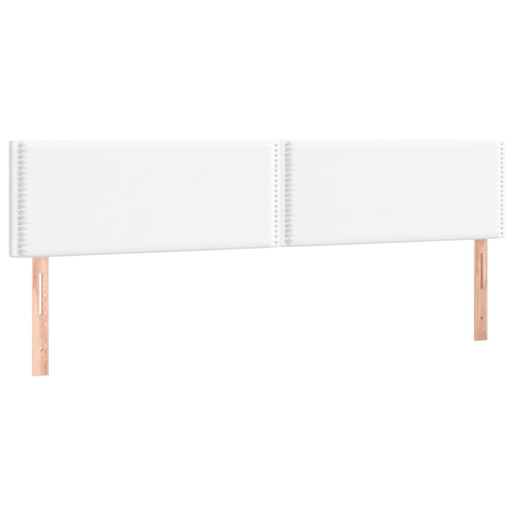 Hoofdborden 200x5x78/88 cm kunstleer wit is nu te koop bij PeponiXL, paradijselijk wonen!
