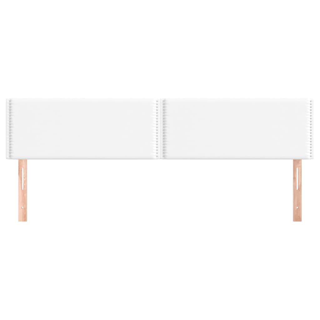 Hoofdborden 200x5x78/88 cm kunstleer wit is nu te koop bij PeponiXL, paradijselijk wonen!
