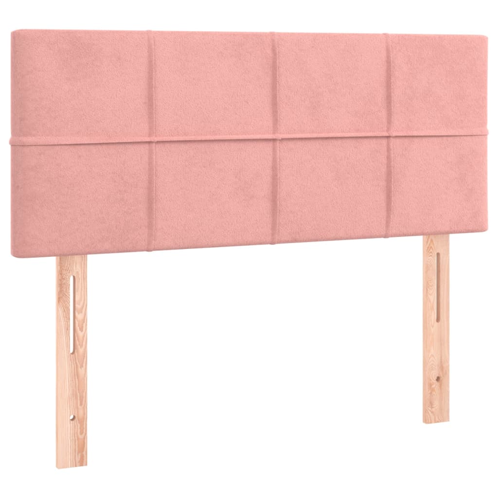 Hoofdbord 80x5x78/88 cm fluweel roze is nu te koop bij PeponiXL, paradijselijk wonen!