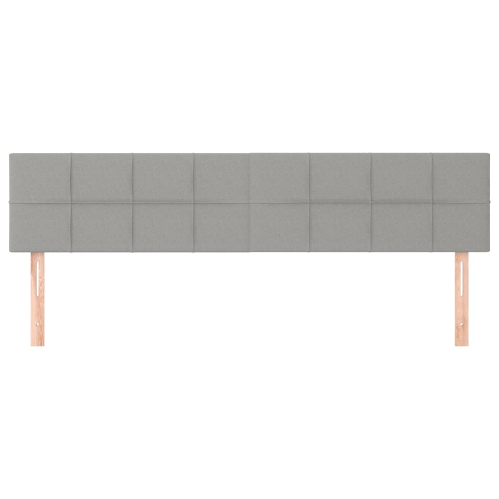 Hoofdborden 160x5x78/88 cm stof lichtgrijs is nu te koop bij PeponiXL, paradijselijk wonen!