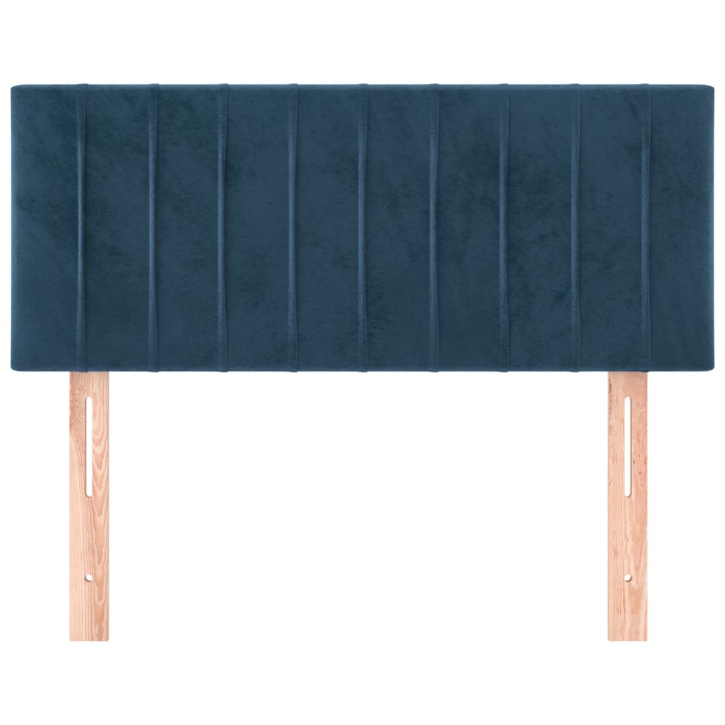 Hoofdbord 100x5x78/88 cm fluweel donkerblauw is nu te koop bij PeponiXL, paradijselijk wonen!
