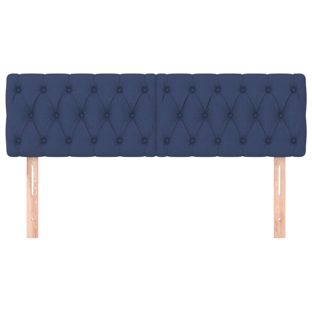 Hoofdborden 144x7x78/88 cm stof blauw is nu te koop bij PeponiXL, paradijselijk wonen!