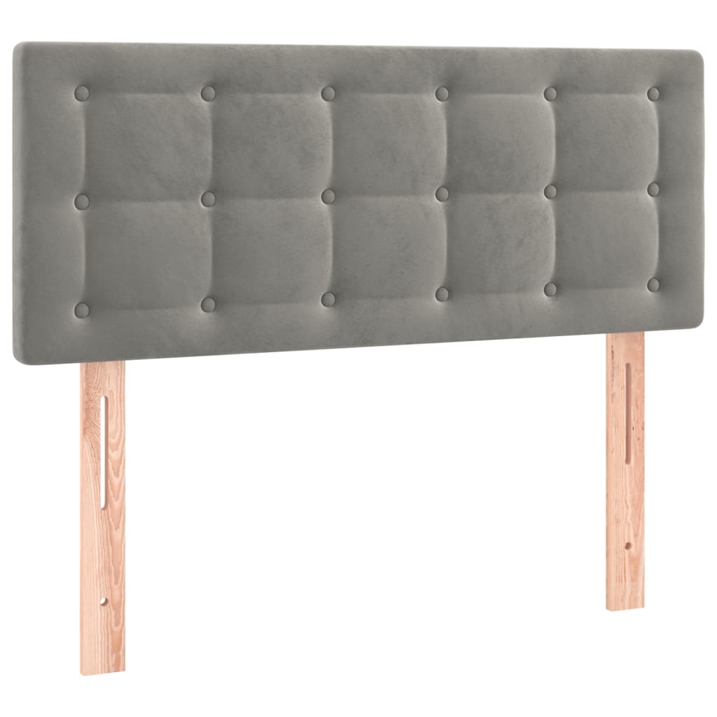 Hoofdbord 80x5x78/88 cm fluweel lichtgrijs is nu te koop bij PeponiXL, paradijselijk wonen!