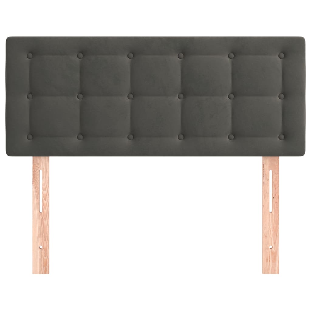 Hoofdbord 80x5x78/88 cm fluweel donkergrijs is nu te koop bij PeponiXL, paradijselijk wonen!