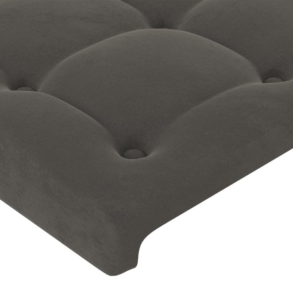 Hoofdbord 80x5x78/88 cm fluweel donkergrijs is nu te koop bij PeponiXL, paradijselijk wonen!