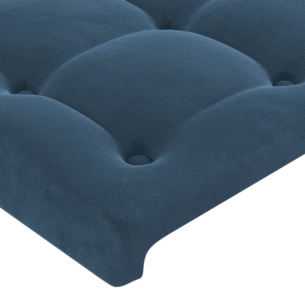 Hoofdbord 80x5x78/88 cm fluweel donkerblauw is nu te koop bij PeponiXL, paradijselijk wonen!
